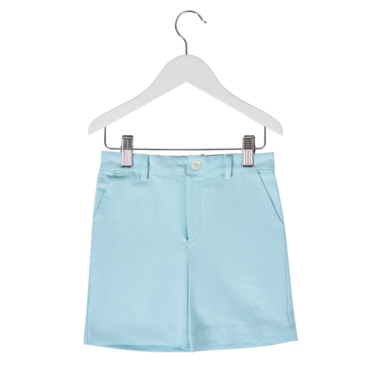 Aqua Chambray Chino shorts