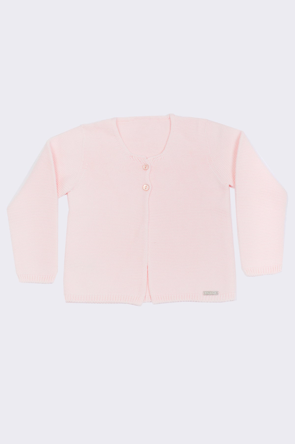 100% Cotton Cardigan - Soft Pink